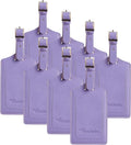 8 Pack Leather Luggage Travel Bag Tags by Travelambo by Travelambo