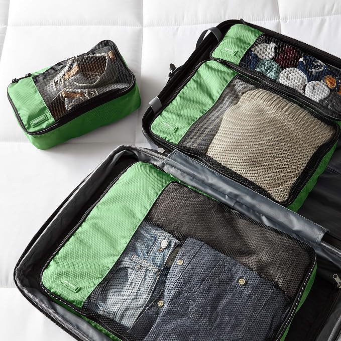 Amazon Basics Packing Cubes for Travel, Packing Organizers Set, 4-Piece-Set - Image 5