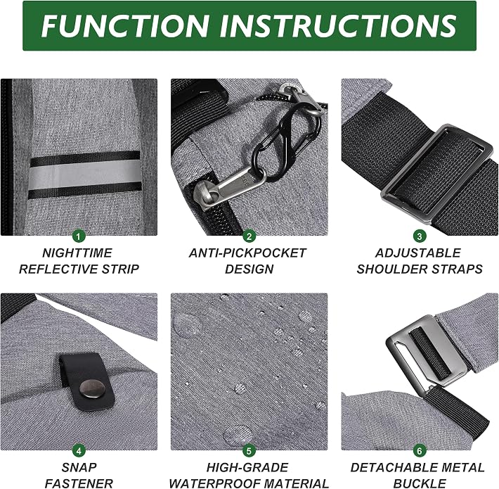 Anti Theft Crossbody Travel Bags - Image 4