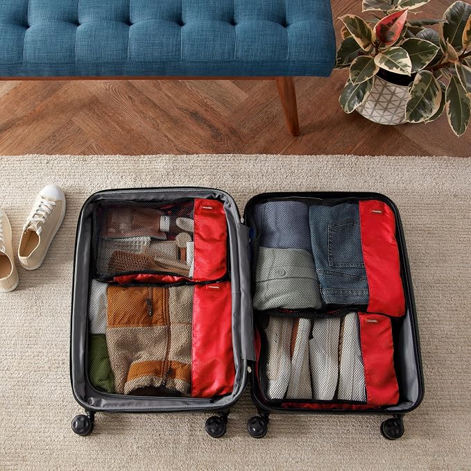 Amazon Basics Packing Cubes for Travel, Packing Organizers Set, 4-Piece-Set - Image 6