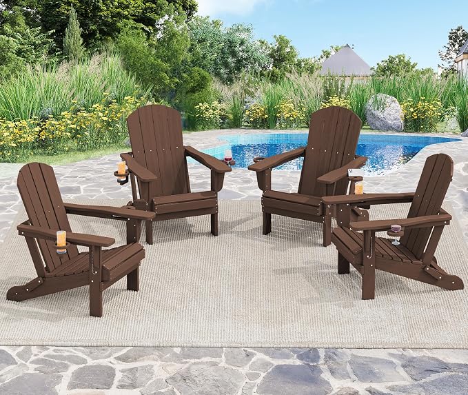 SERWALL Adirondack Chair with Cup Holders by SERWALL