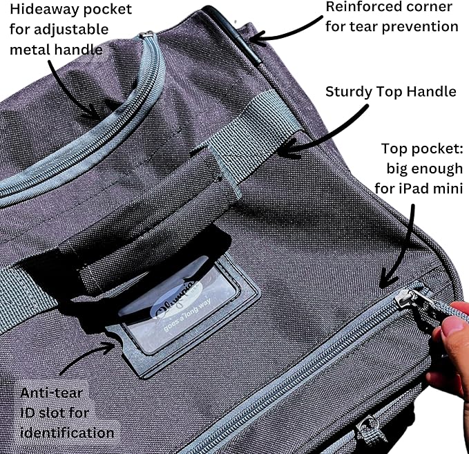 Olympia U.S.A. 29 inch Jumbo Size 8 Pockets Wheeled Rolling Duffel Bag Water - Image 3