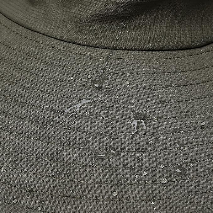 Womens Summer Sun Hat Beach Hat Wide Brim Outdoor UV Protection Hat Foldable - Image 9