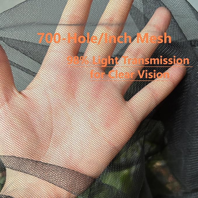 Mosquito Head Net for Insect, 2 Pack, Ultra-Fine Mesh, Fly Bug Mosquito Net Hat - Image 2