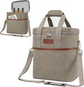 opux 6 Bottle Carrier Tote | Insulated Padded Wine Cooler Bag by OPUX