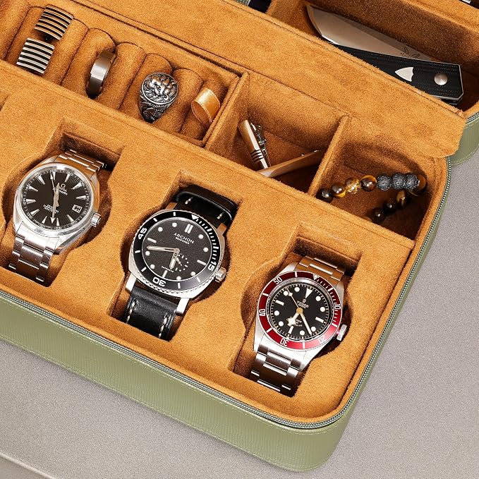 ROTHWELL 8 Watch Travel Case Storage Organizer - Image 5
