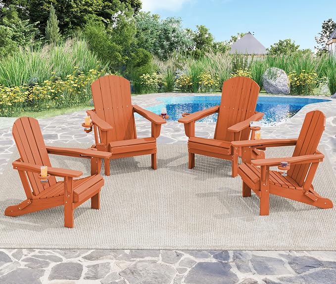 SERWALL Adirondack Chair with Cup Holders by SERWALL