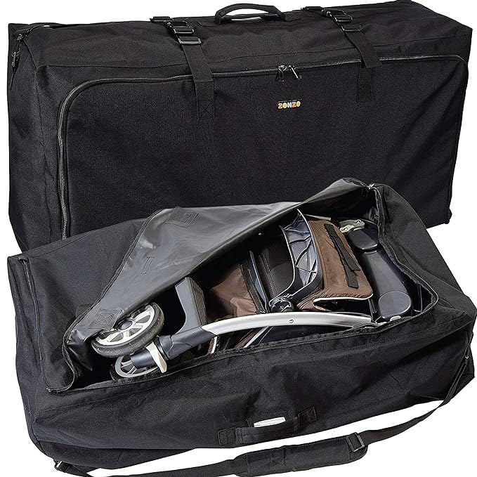 Stroller Travel Bag for Standard or Double/Dual Strollers by Zohzo