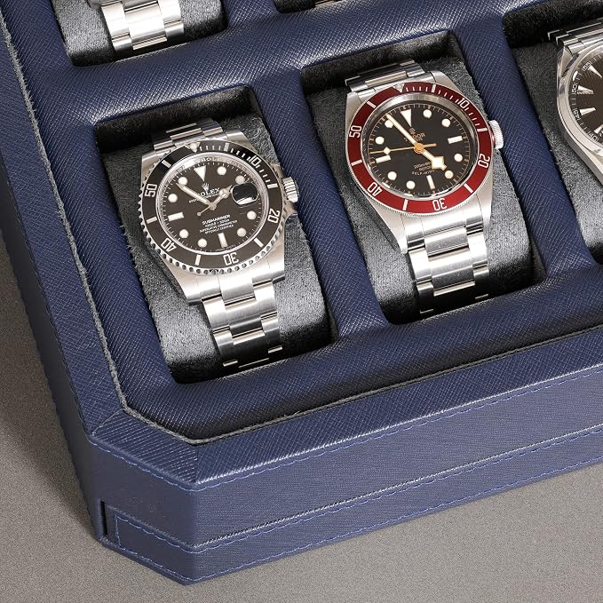 ROTHWELL 12 Slot Leather Watch Box - Image 6