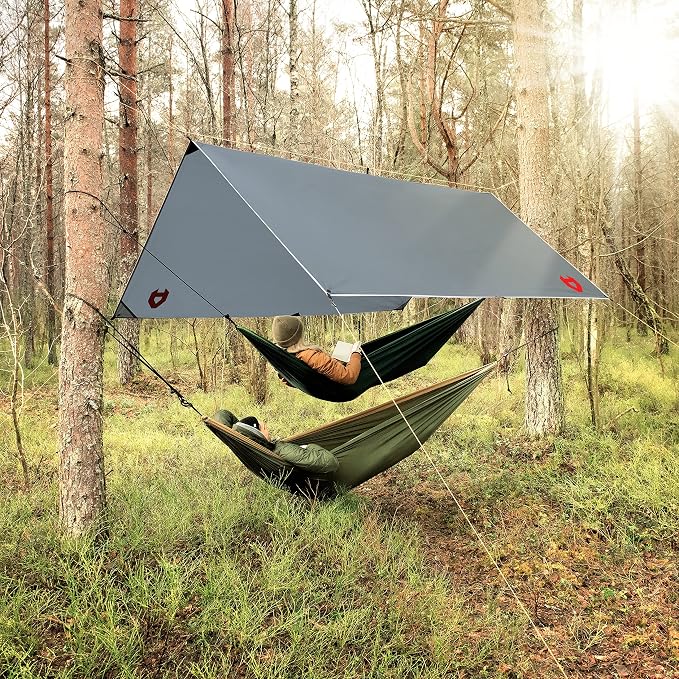 Rain Fly 10x10 Lightweight Survival Camping Tarp; 100% Waterproof; Makes a - Image 3