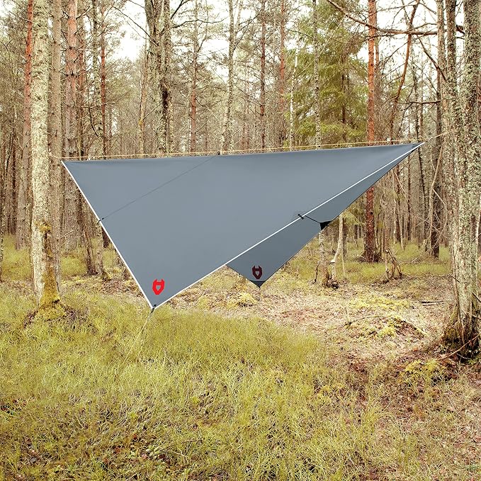 Rain Fly 10x10 Lightweight Survival Camping Tarp; 100% Waterproof; Makes a - Image 7